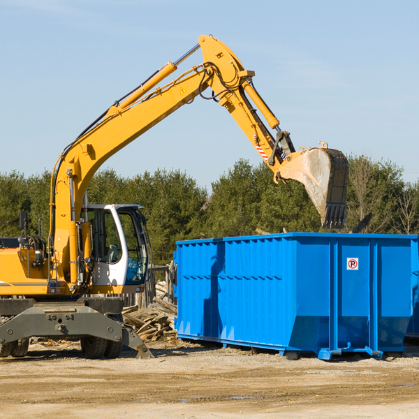 are there any restrictions on where a residential dumpster can be placed in Whitehall